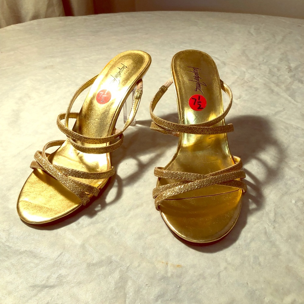 Strappy Gold Shoes/Sandals